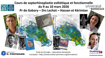 COURS DE DISSECTION DE SEPTORHINOPLASTIE ESTHÉTIQUE & FONCTIONNELLE 2026